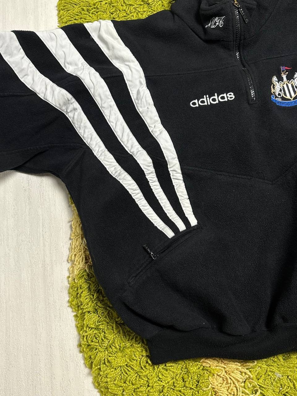 Adidas Vintage 90s Adidas Newcastle United Rare Fleece Pullover Size US L / EU 52-54 / 3 - 5 Thumbnail