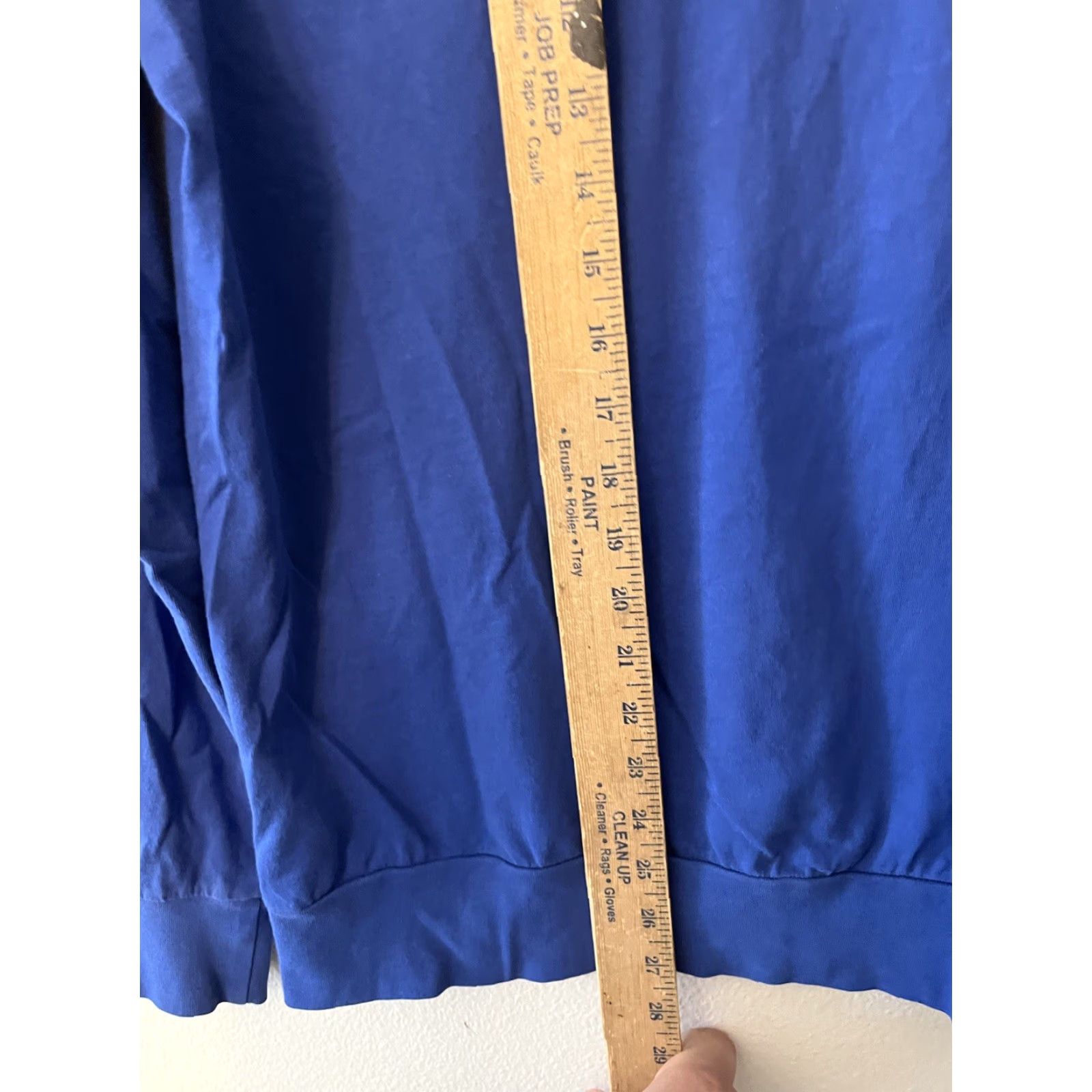 Lacoste Lacoste Mens Hoodie T-Shirt Blue Long Sleeve Lightweight Pullover Casual Crew Neck Knit Cotton Regular S Small Size US S / EU 44-46 / 1 - 4 Thumbnail