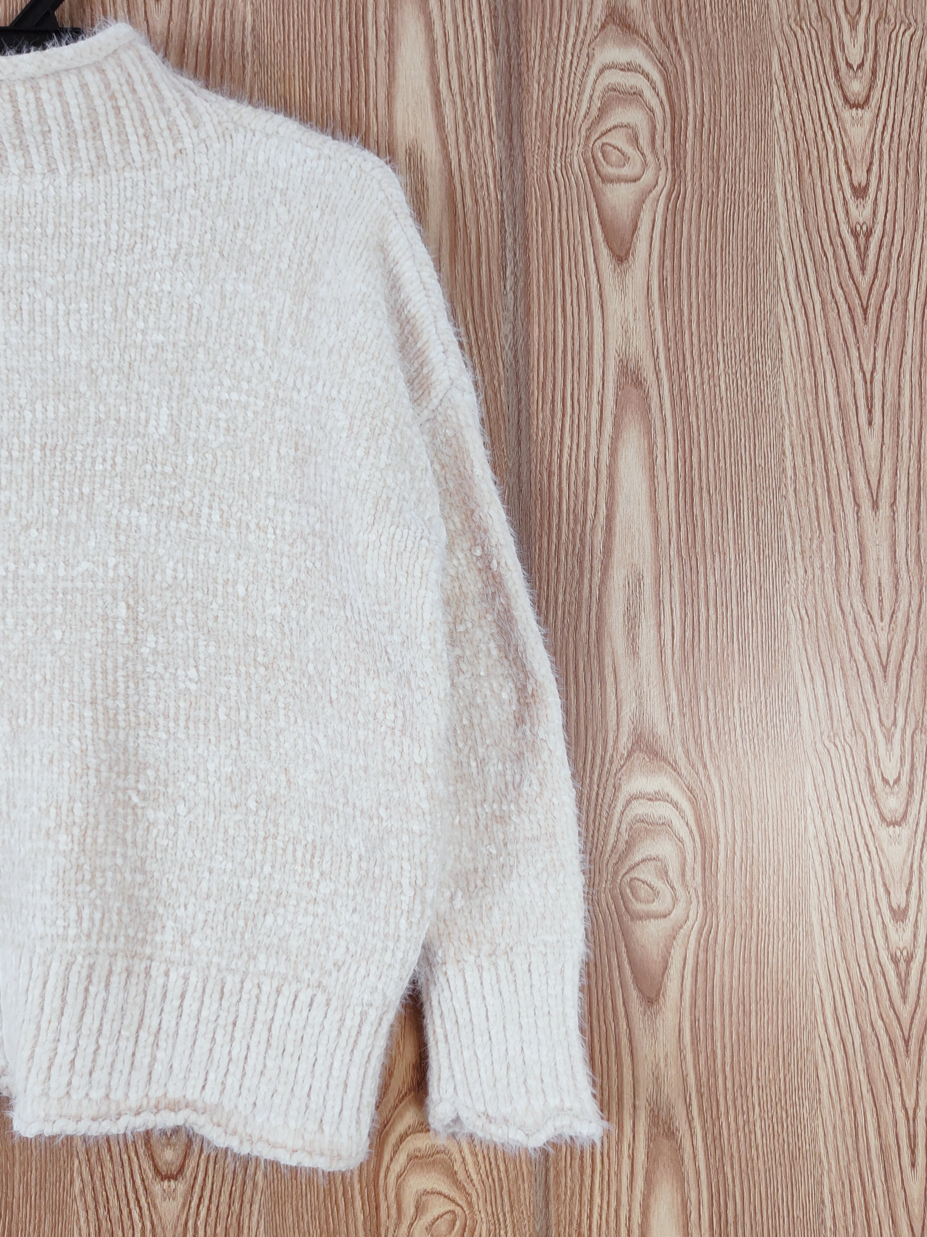 Japanese Brand × Vintage Pigment Cream Shag Shaggy Fur Mohair Knitwear #W759 Size S / US 4 / IT 40 - 9 Thumbnail