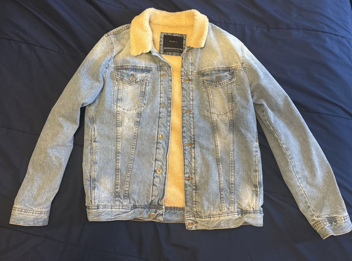 Zara Classic Denim Jacket Size US L / EU 52-54 / 3 - 3 Thumbnail