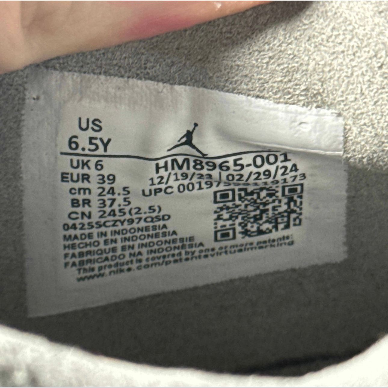 Jordan Brand × Nike Size 6.5 - Air Jordan 4 Retro SE GS Wet Cement Men's Shoes Size US 6.5 / EU 39-40 - 7 Thumbnail