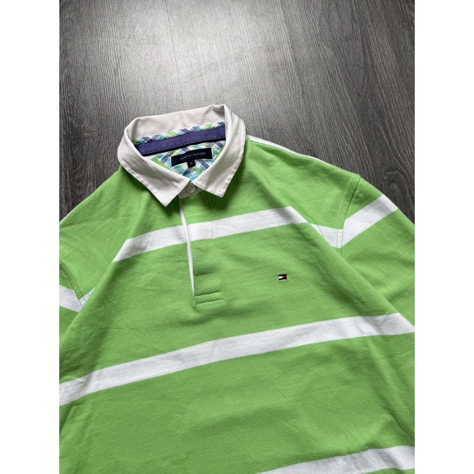 Tommy Hilfiger × Vintage Y2K Tommy Hilfiger Vintage Rugby Long Sleeve Size US XL / EU 56 / 4 - 4 Thumbnail