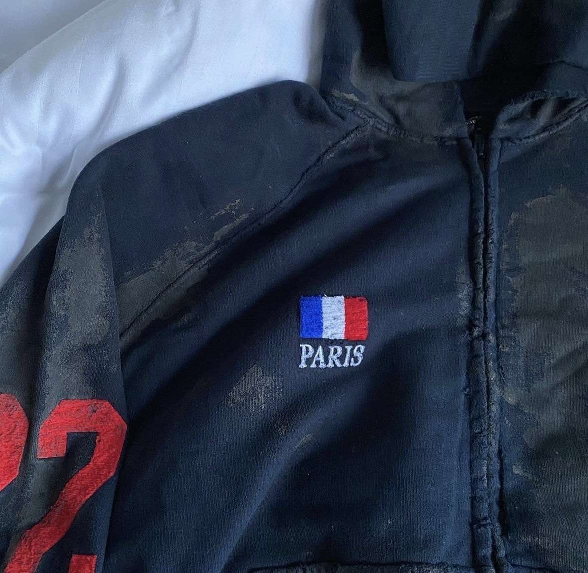 Balenciaga Balenciaga AW22 Muddy Polo Paris Zip Up Hoodie NWT Size US M / EU 48-50 / 2 - 4 Thumbnail