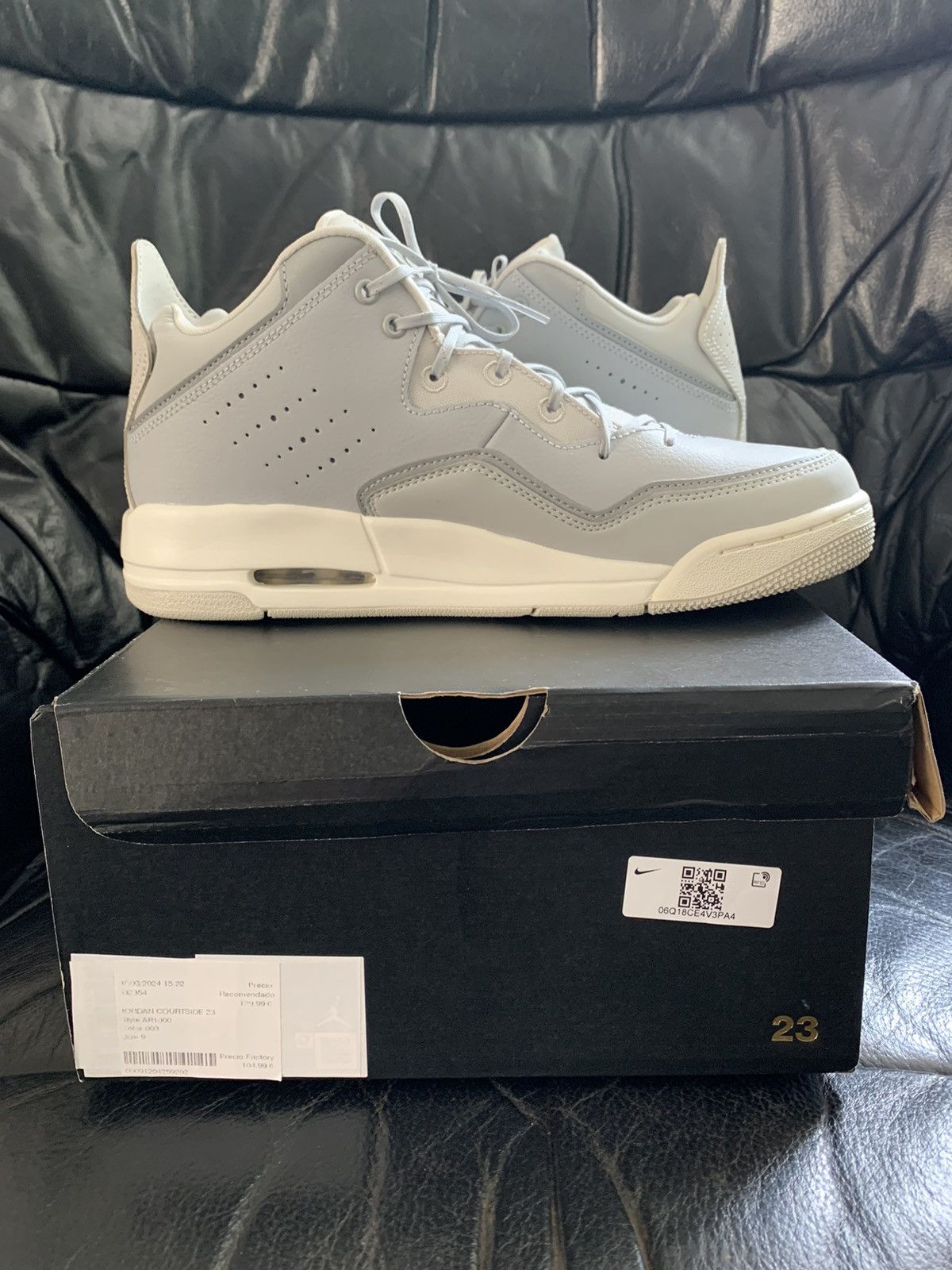 Jordan Brand Jordan Courtside 23 Grey Fog Nike Air 1 42.5/9/27cm Size US 9 / EU 42 - 2 Thumbnail