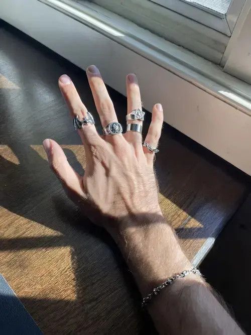 Jewelry × Vintage Punk Goth Ring Combo Size ONE SIZE - 3 Thumbnail