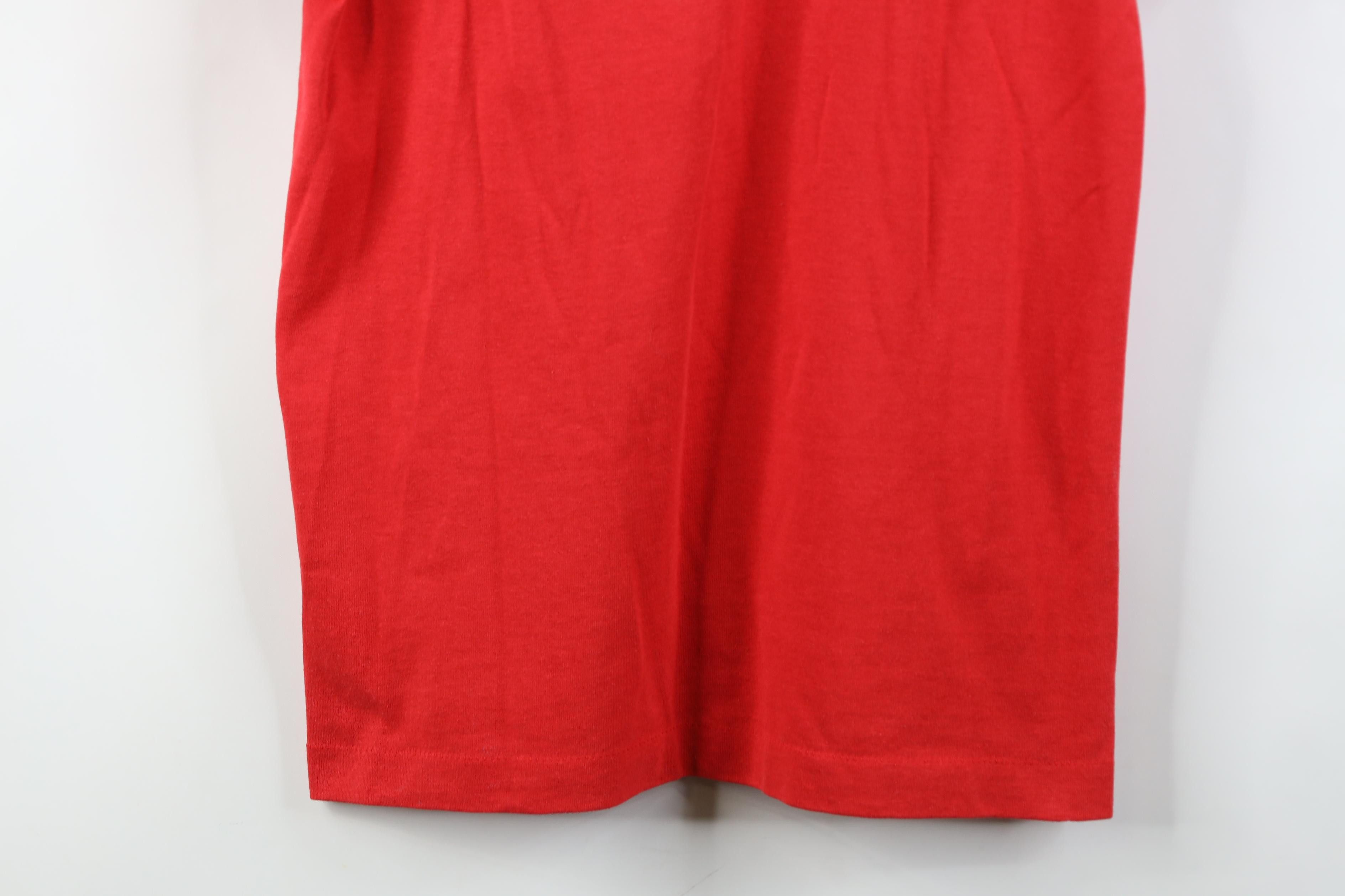 Vintage Vintage 80s 90s Streetwear Short Sleeve T-Shirt Red USA Size US M / EU 48-50 / 2 - 3 Thumbnail
