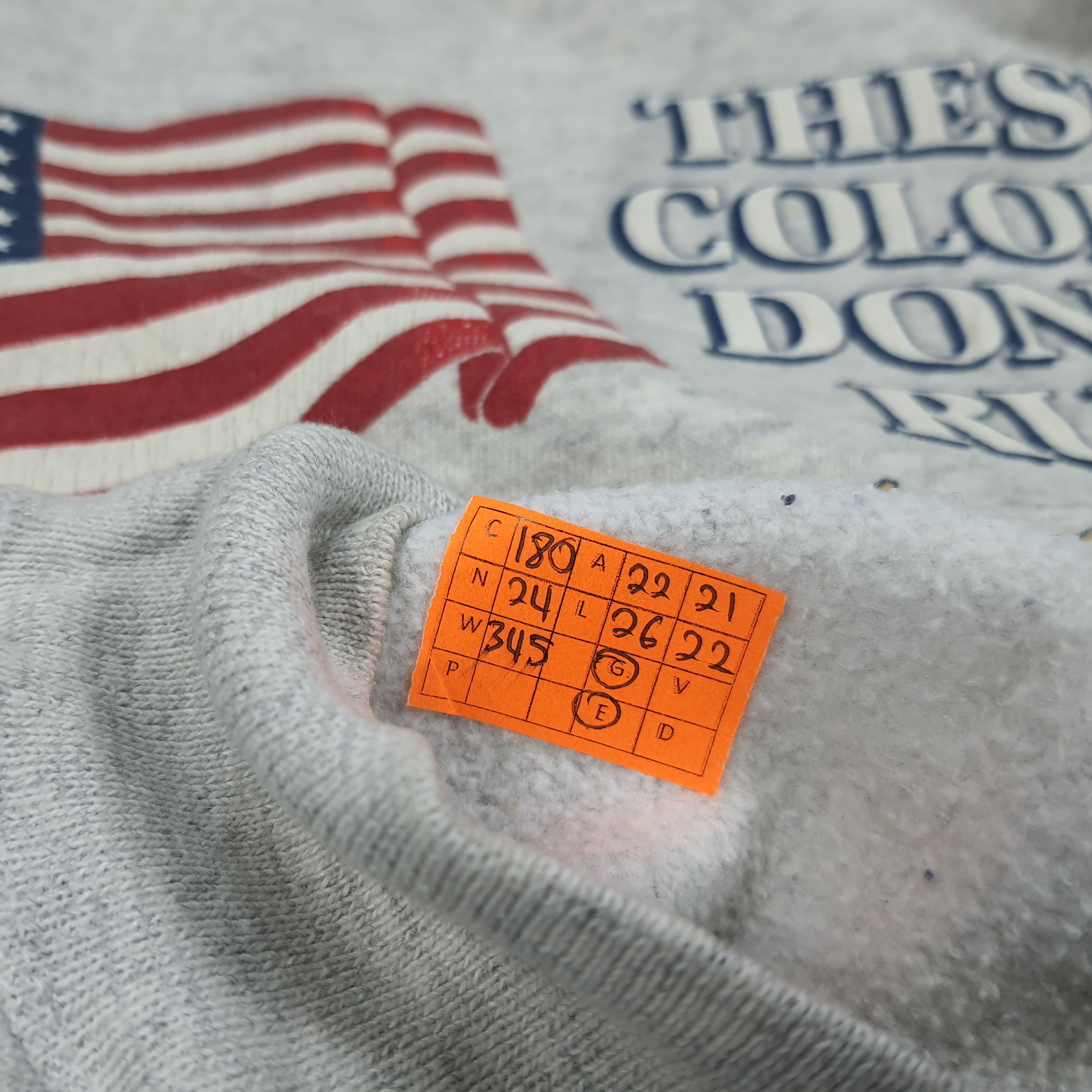Vintage Vintage 90s United State of America Run Sweatshirt Size US M / EU 48-50 / 2 - 7 Thumbnail