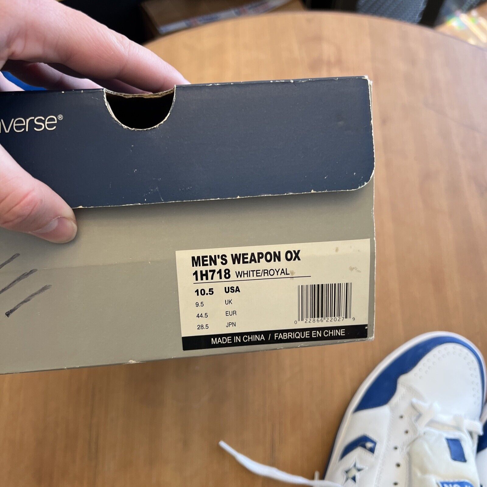 Converse Vintage Converse Weapon Ox Blue/White Size 10.5 1H718 Size US 10.5 / EU 43-44 - 16 Thumbnail