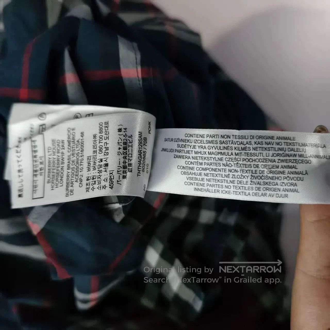 Burberry burberry plaid long sleeve shirt for men. Size US XL / EU 56 / 4 - 7 Thumbnail