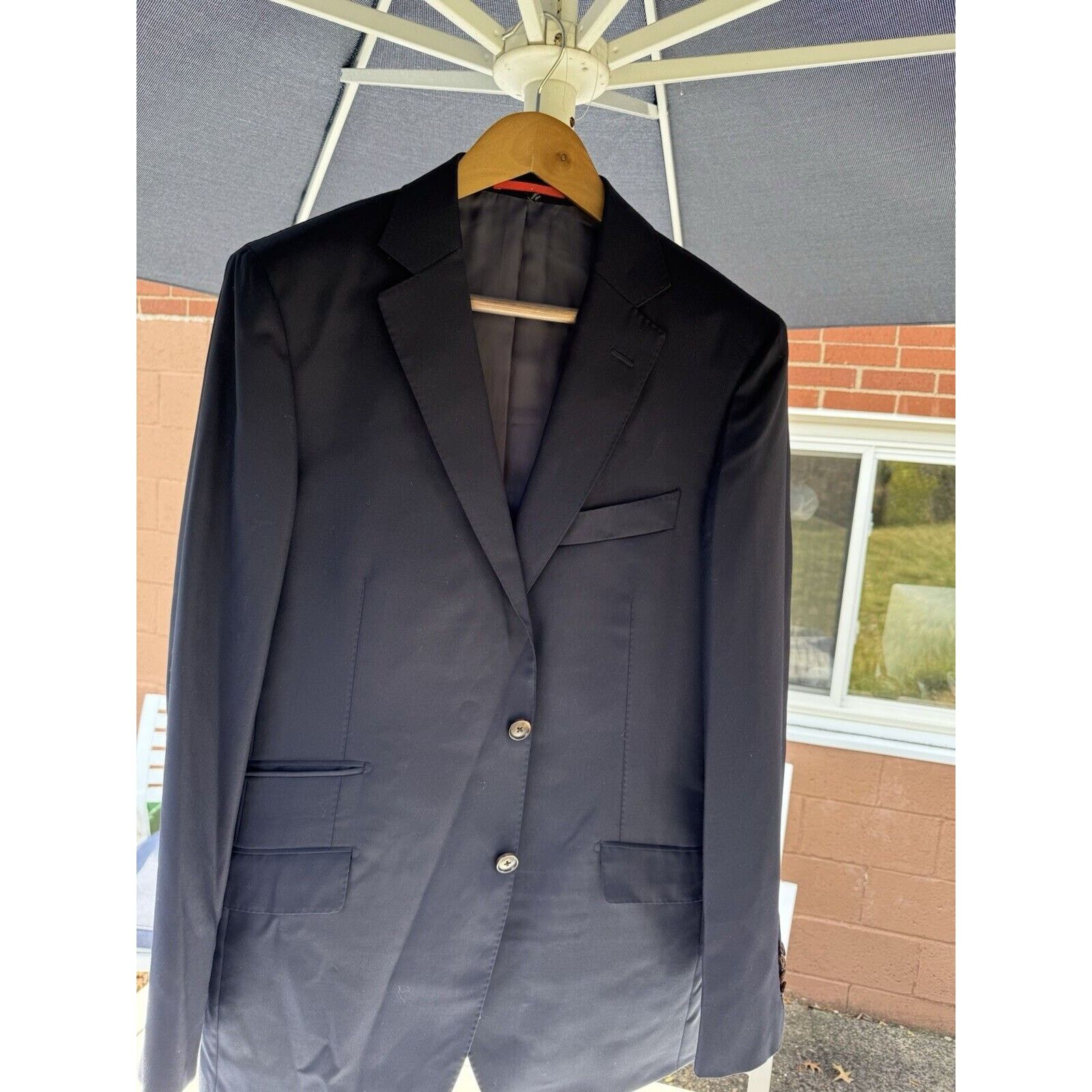 Suitsupply Suitsupply Navy Blazer 42L Men’s VBC Wool Blue Suit Jacket Size 42R - 1 Thumbnail