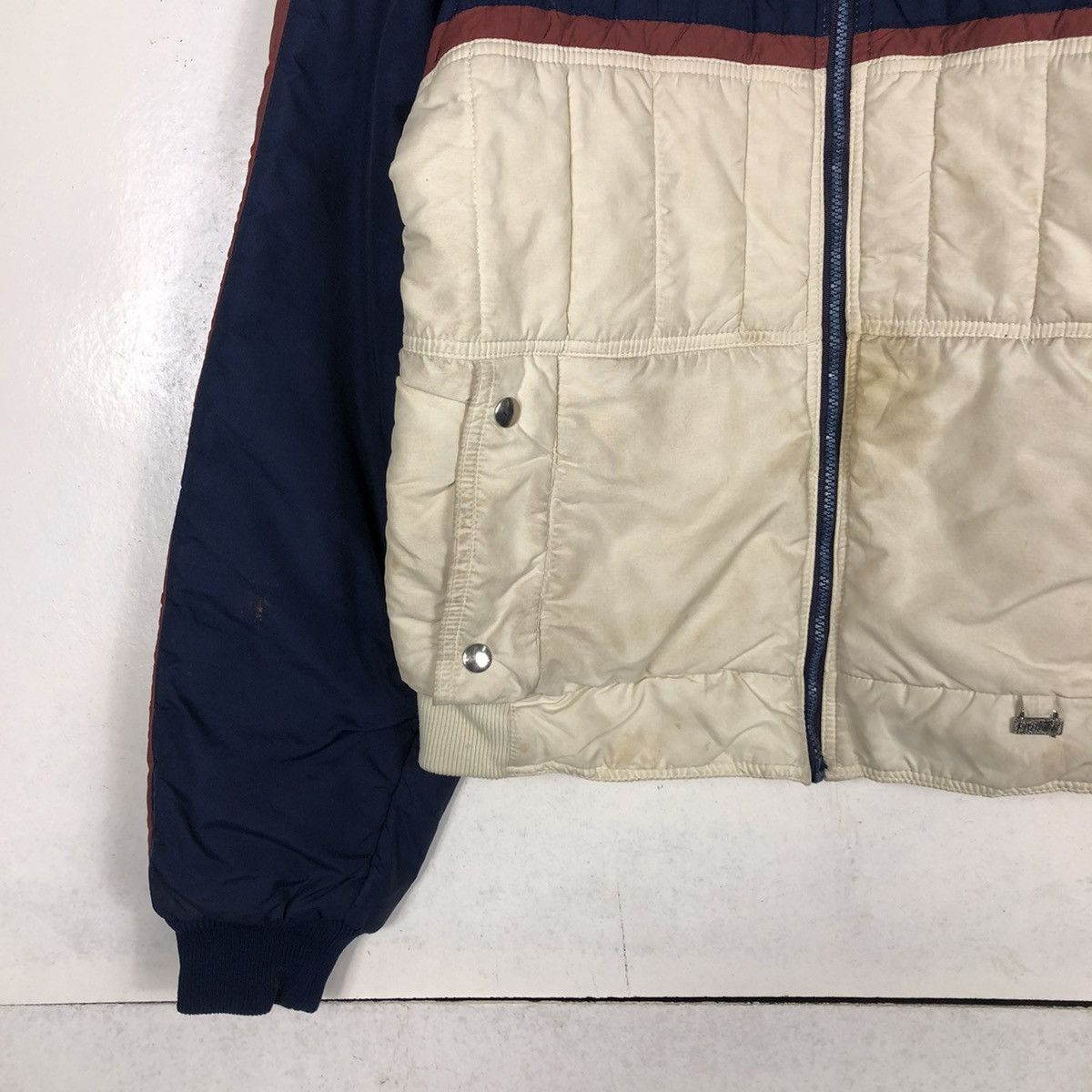 Japanese Brand × Vintage VINTAGE BIKER JACKET PUGFER LIGHT DOWN PROFILE ISSEY MIYAKE Size US M / EU 48-50 / 2 - 6 Thumbnail