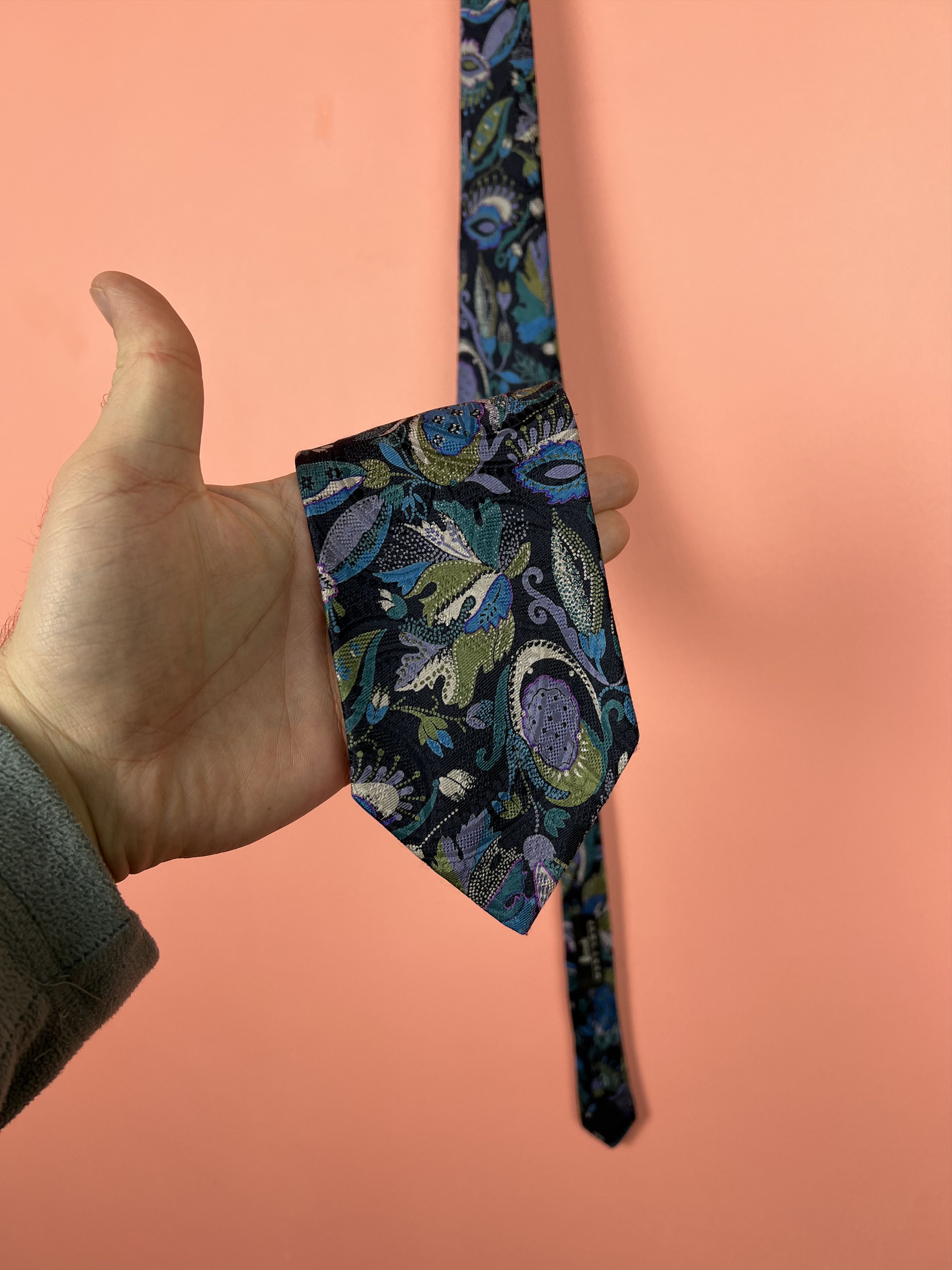 Lanvin Lanvin blue Paris France silk sale vintage tie Size ONE SIZE - 2 Thumbnail