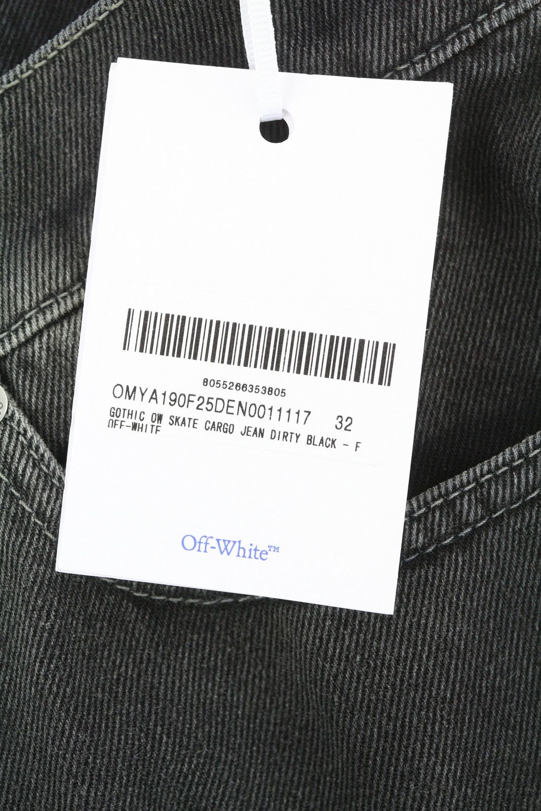 Off-White C/O VIRGIL ABLOH OW SKATE CARGO W32 Black Faded 86498 Size US 32 / EU 48 - 8 Thumbnail