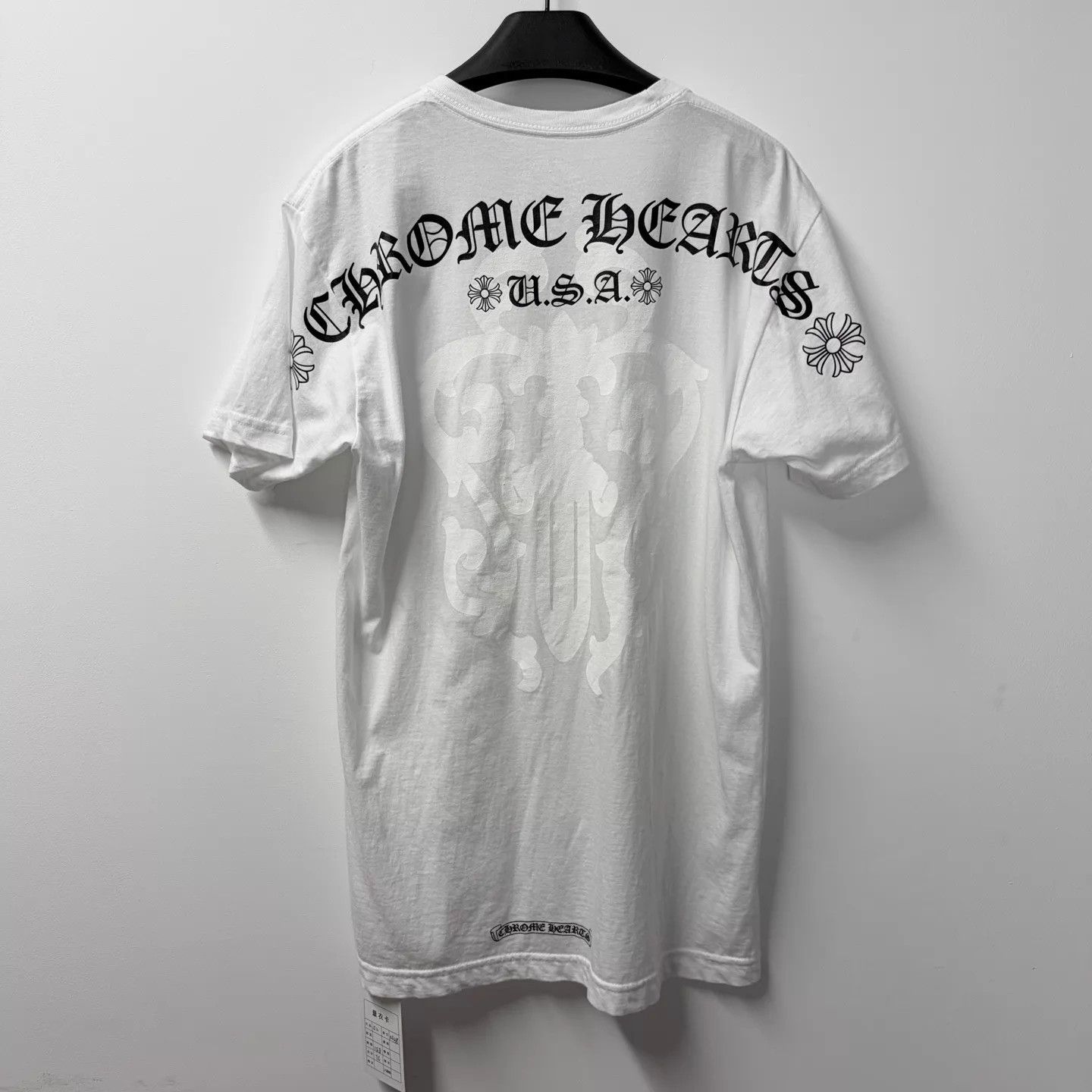 Chrome Hearts Chrome Hearts White Sword Sanskrit Logo M Short Sleeve T Size US M / EU 48-50 / 2 - 2 Thumbnail