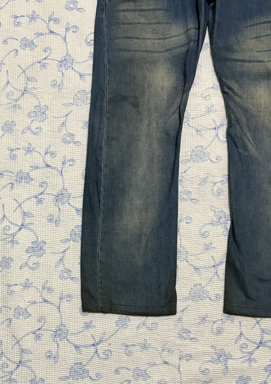 Japanese Brand Japanese International World Streetwear Double Waist Denim Size US 35 - 6 Thumbnail