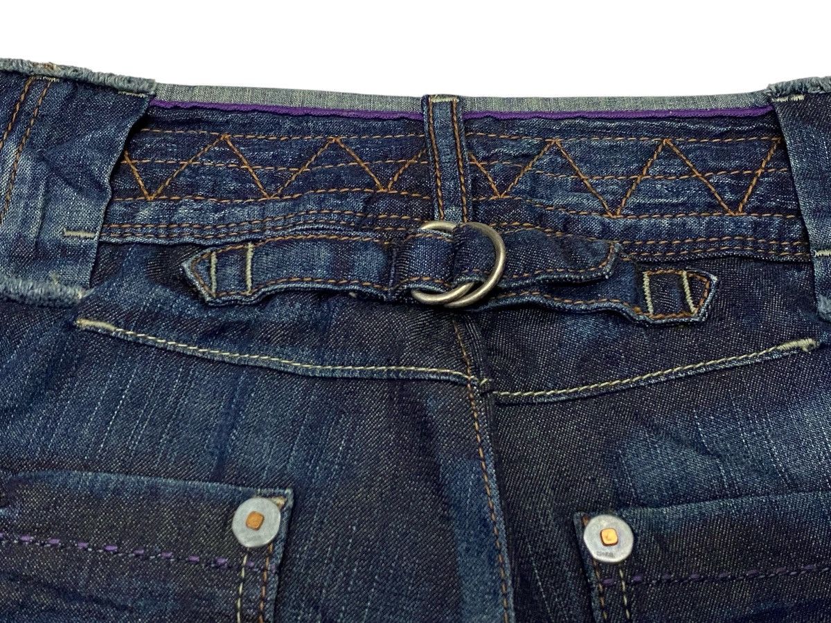 Marithe + Francois Girbaud 💃 Francois Girbaud Flare Wide Leg Palazzo Denim Jeans Size 29" - 11 Thumbnail