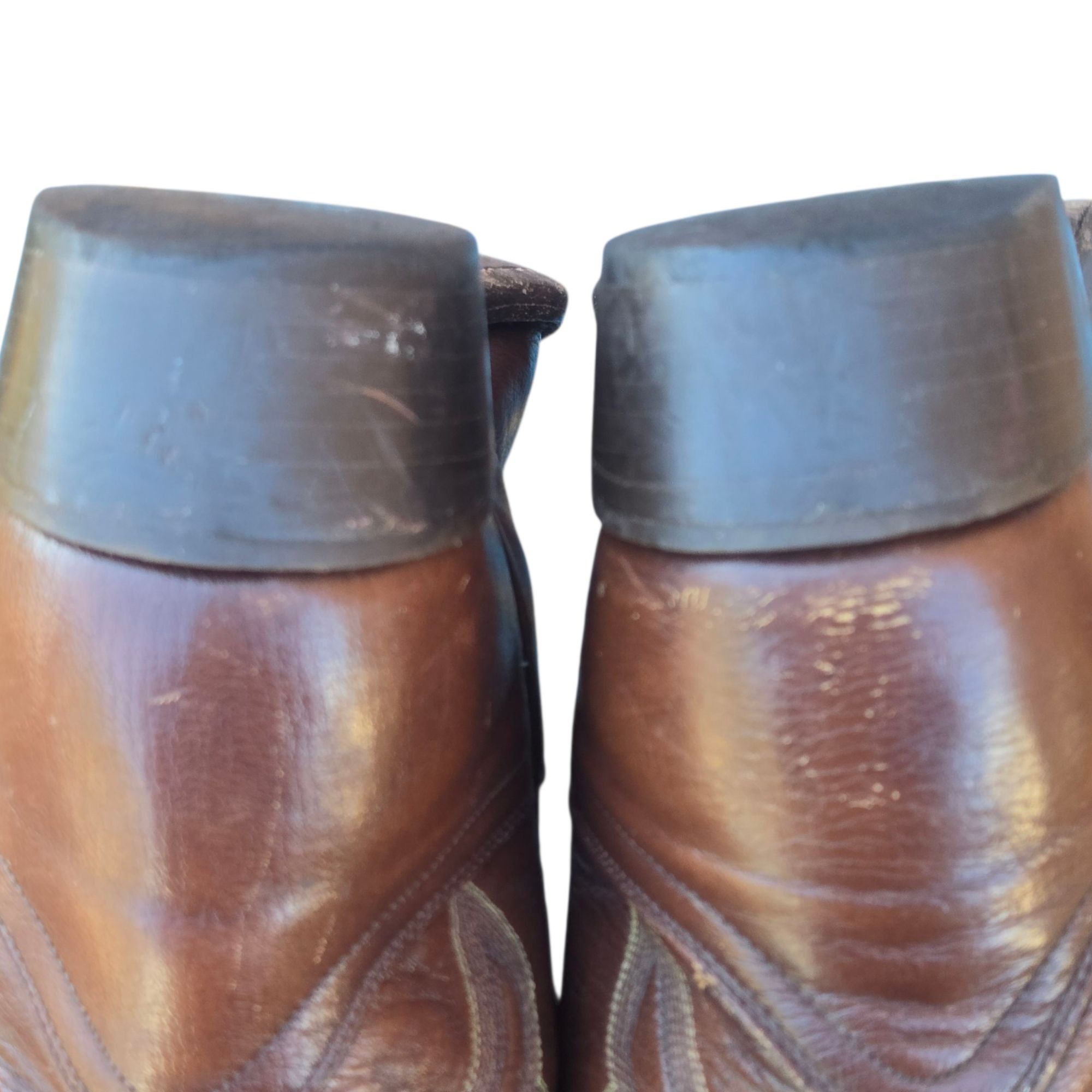 Dan Post Dan Post Cowboy Boots Mens Brown Leather 9 D Western Rockabi Size US 9 / EU 42 - 6 Thumbnail