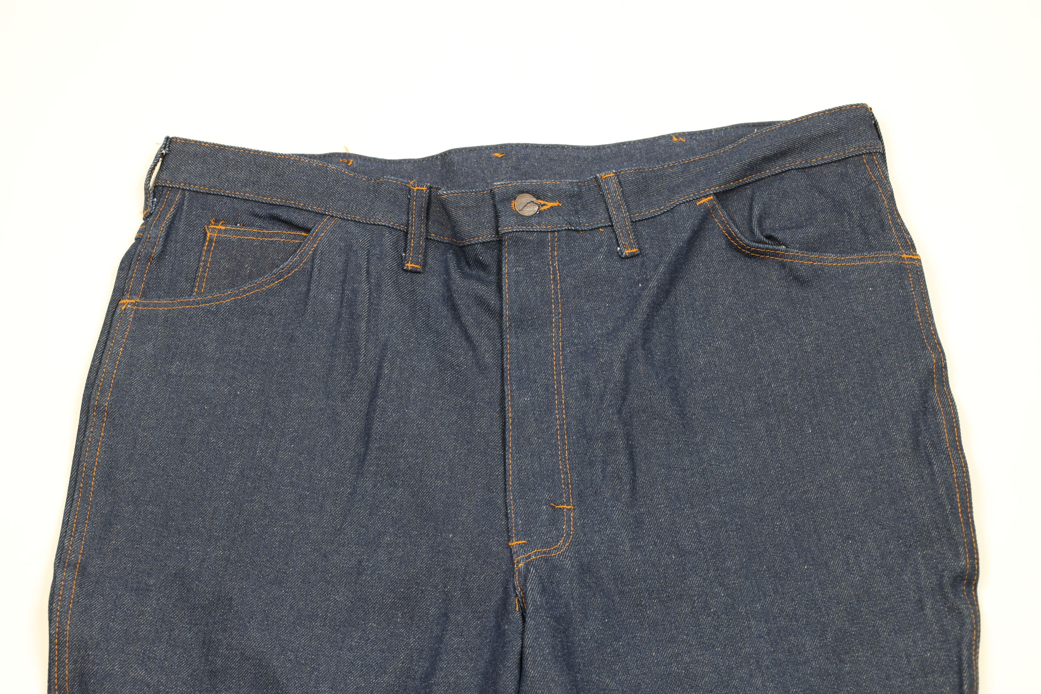 Dickies Deadstock Vintage 70s Dickies Branders Denim Jeans Indigo Size US 42 / EU 58 - 2 Thumbnail