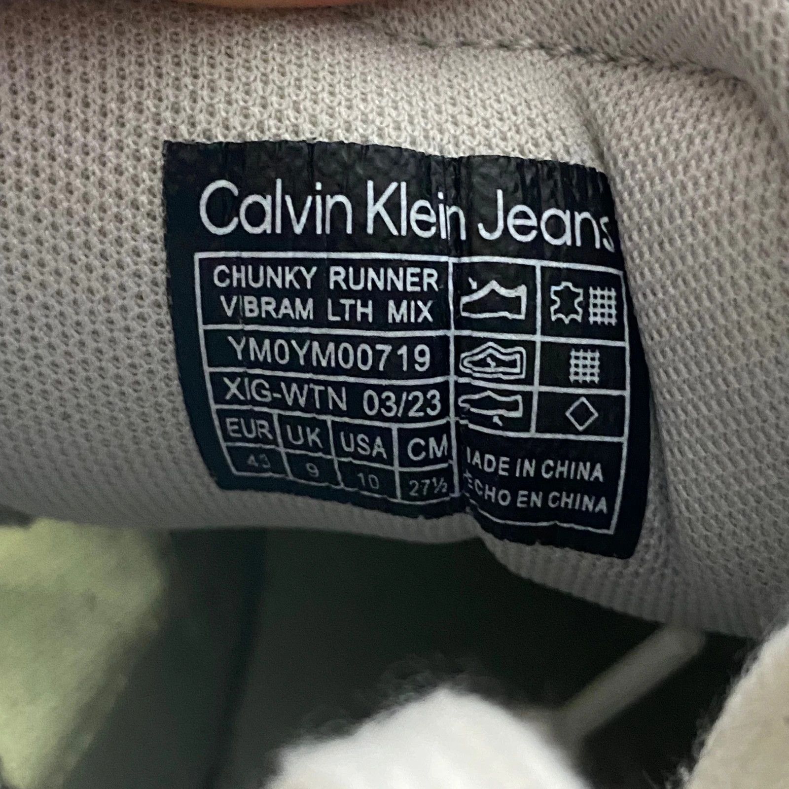 Calvin Klein Calvin Klein Jeans Chunky Runner Vibram Leather mix Size US 10 / EU 43 - 10 Thumbnail