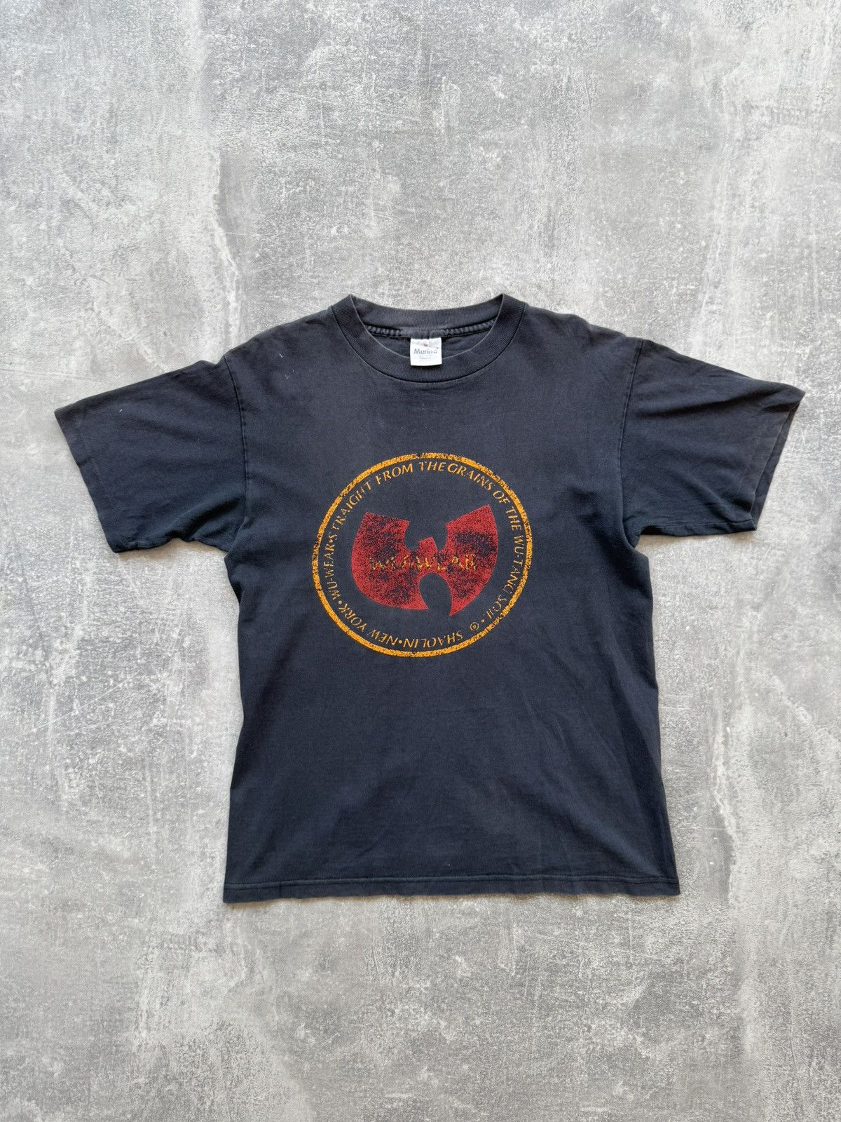 Wu-Tang Clan Rare Vintage 90s Wu-Tang Distressed Sun Faded Tshirt Size US M / EU 48-50 / 2 - 2 Thumbnail