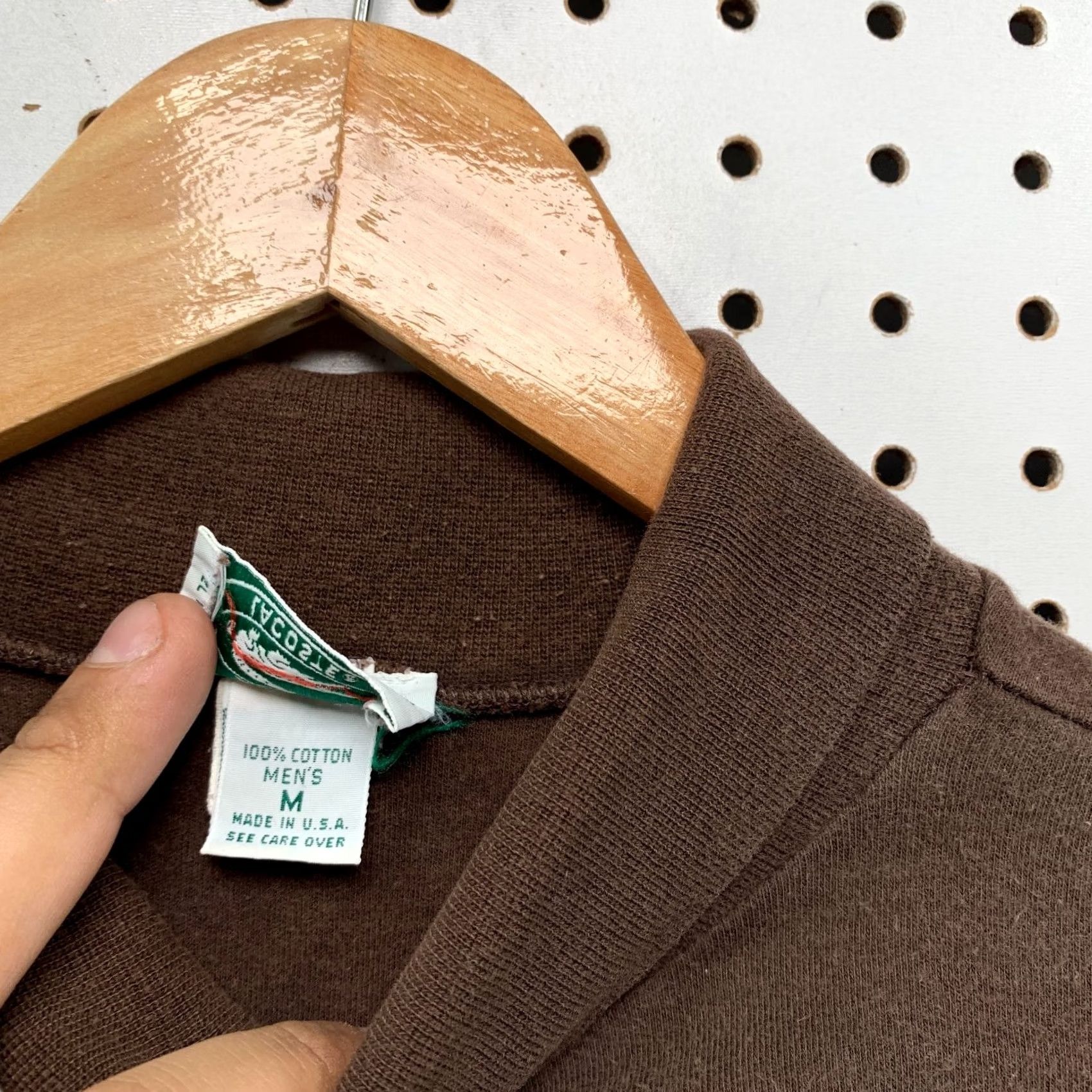 Lacoste VINTAGE Lacoste IZOD Turtleneck Shirt Mens M Brown Long Made USA Sleeve Size US M / EU 48-50 / 2 - 7 Thumbnail