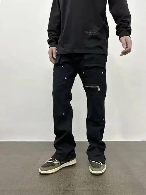 Jean utility punk carpenter flared pants Size US 32 / EU 48 - 3 Thumbnail
