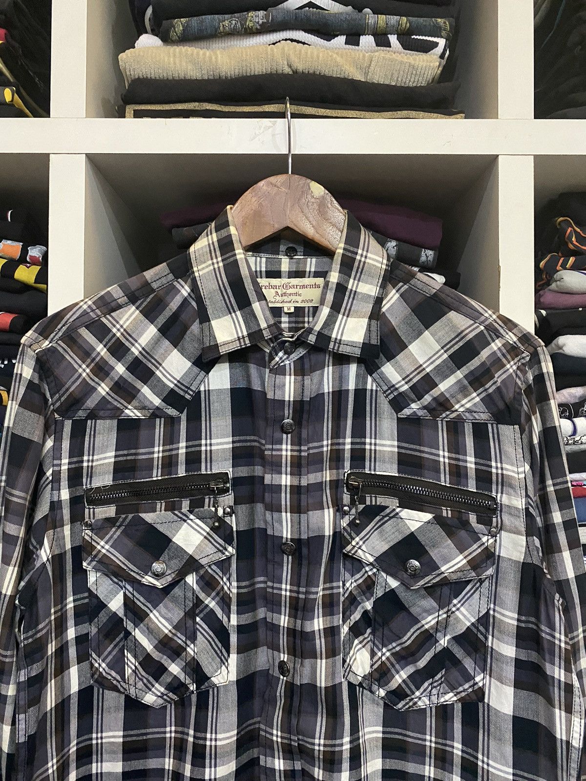 Flannel × Japanese Brand × Vintage Vintage Garments Authentic Flannel Size US M / EU 48-50 / 2 - 5 Thumbnail