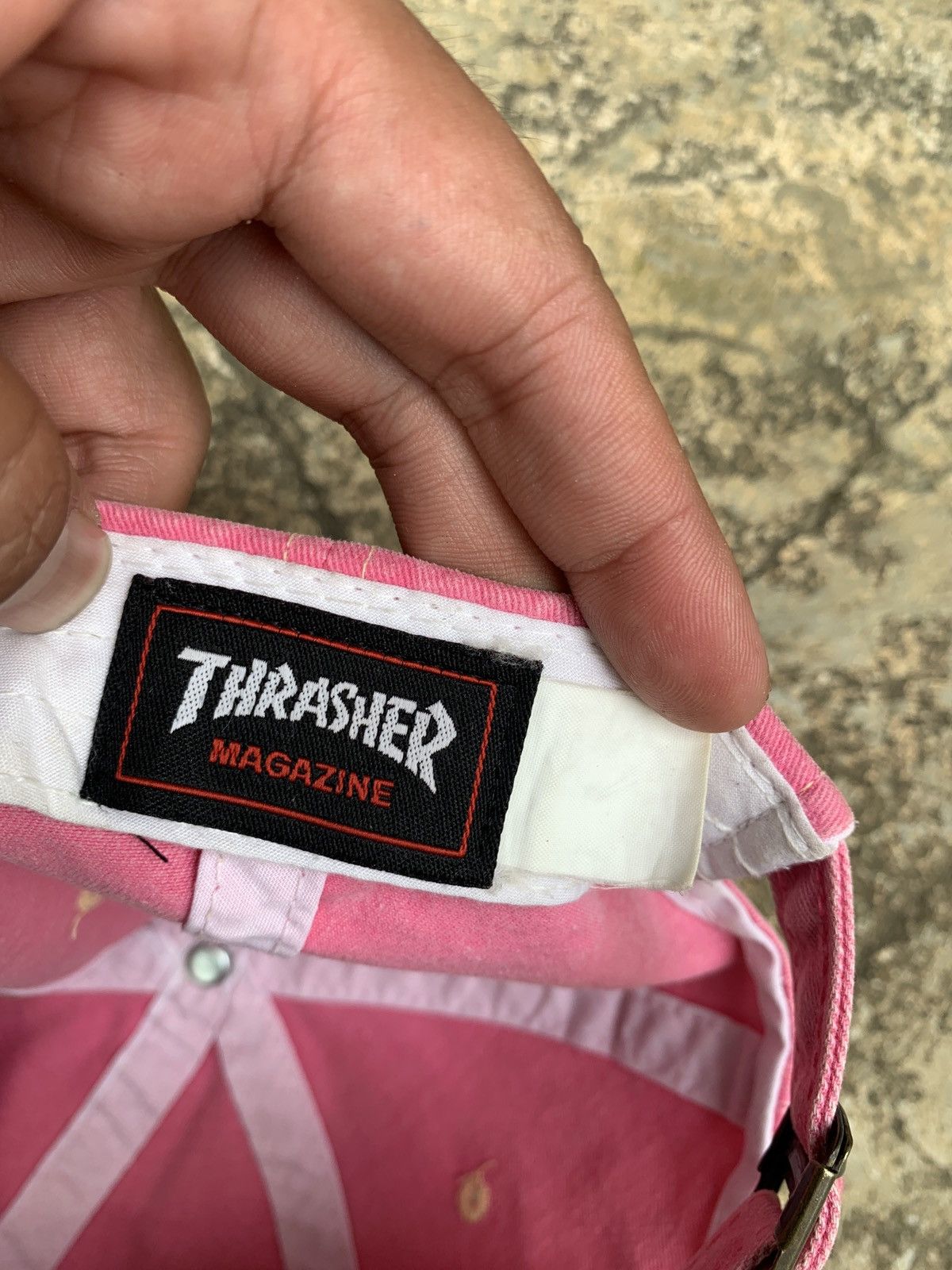 Thrasher y2k Thrasher Pink Distressed Dad Cap Size ONE SIZE - 8 Thumbnail