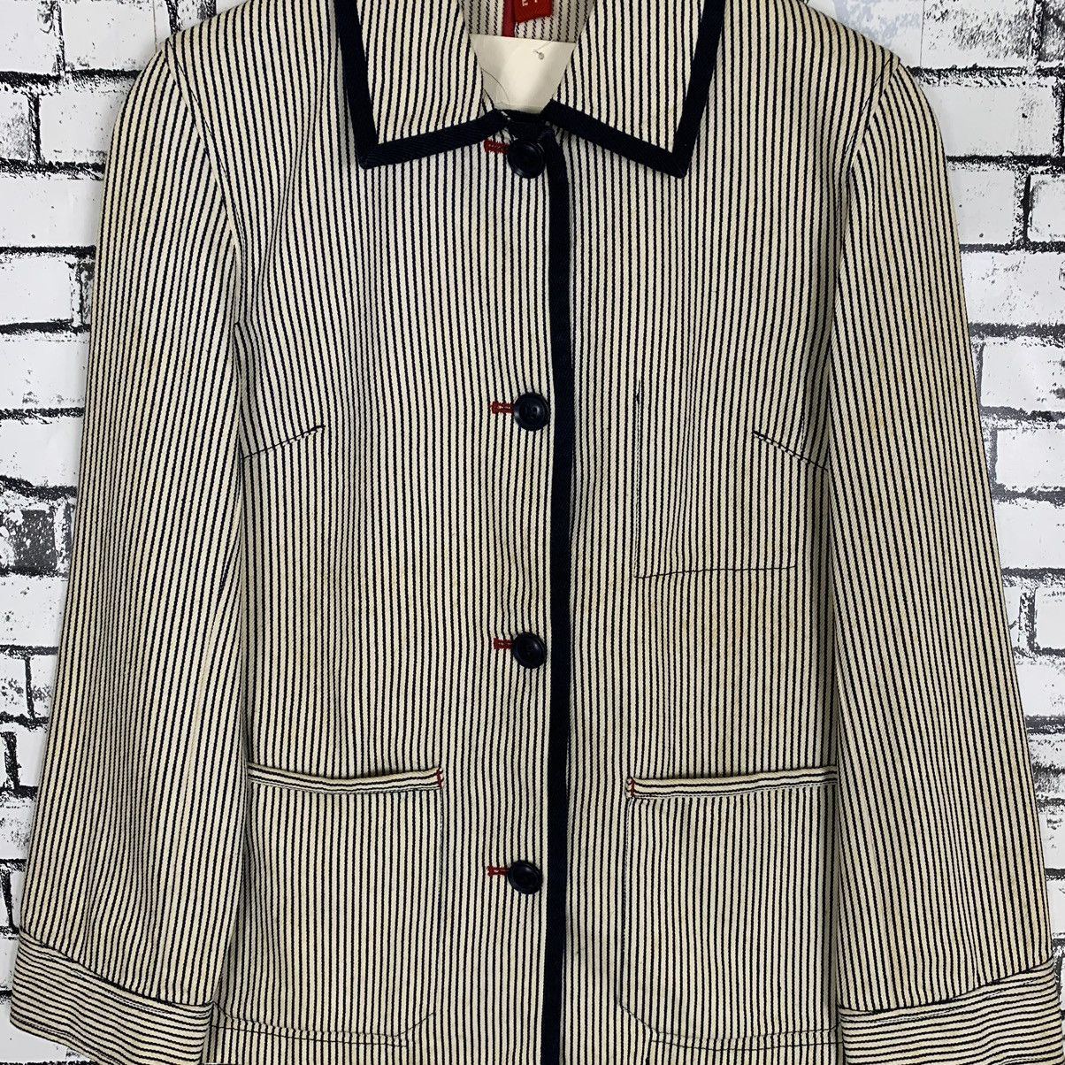Japanese Brand × Vintage Japanese Brand Unbrand Stripes Jacket for Women Size M / US 6-8 / IT 42-44 - 5 Thumbnail