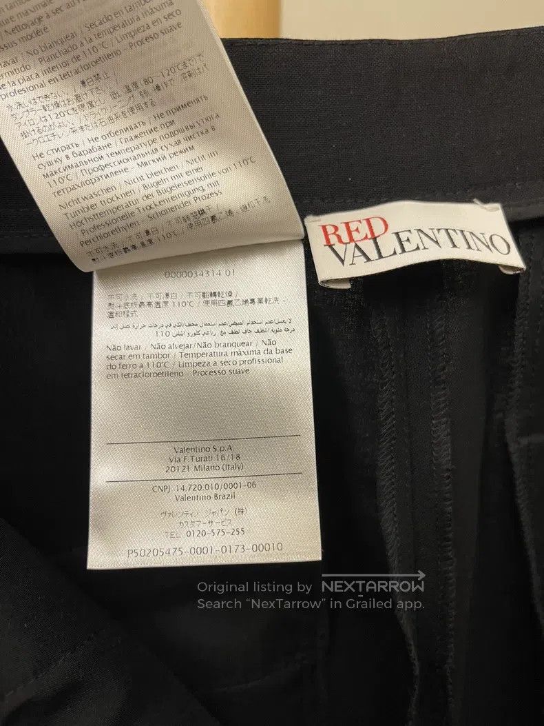 Valentino Valentino Black wide-leg pants Size 39" - 9 Thumbnail