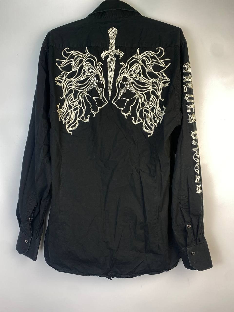 Vintage Vintage rare streetwear y2k gothic Avant garde Shirt Size US XL / EU 56 / 4 - 3 Thumbnail