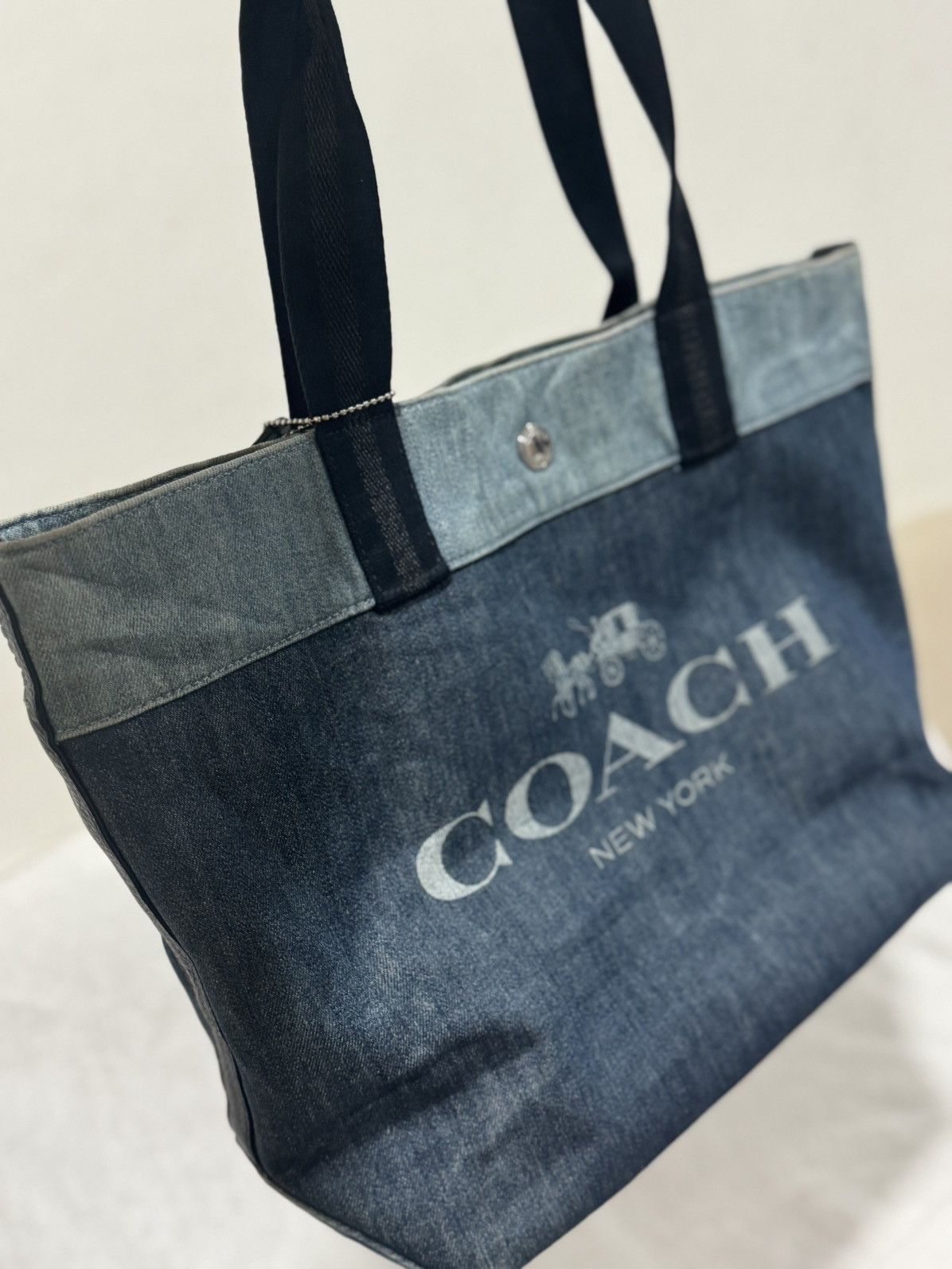 Coach × Vintage COACH Tote bag denim Size ONE SIZE - 4 Thumbnail