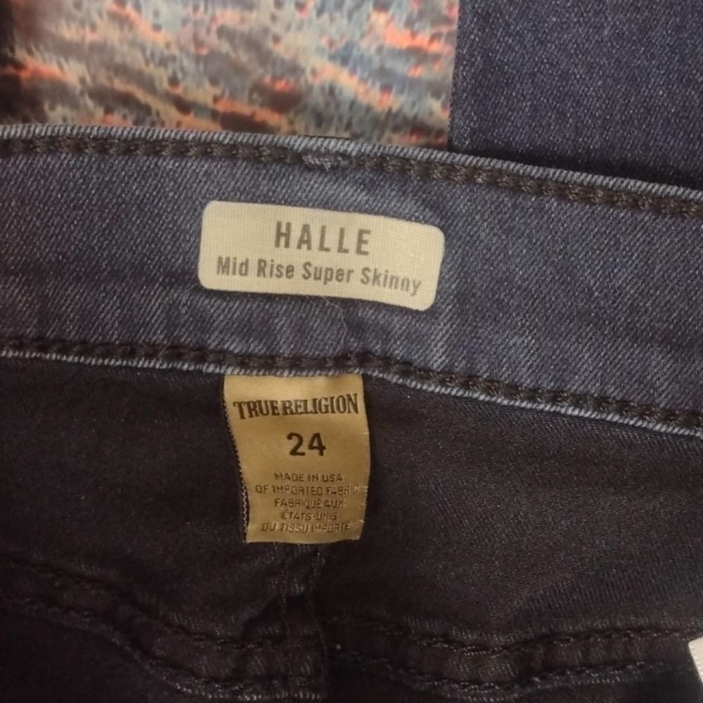True Religion TRUE religion Halle super skinny jeans size 24 Size 42" / US 20 - 3 Thumbnail