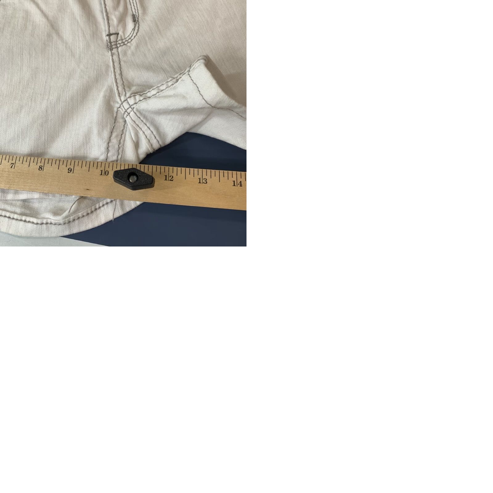 Pepe Jeans VINTAGE Pepe Jeans Denim Shorts Womens 34x3 White Embellished Pockets Y2K NEW Size 24" / US 00 / IT 34 - 10 Thumbnail