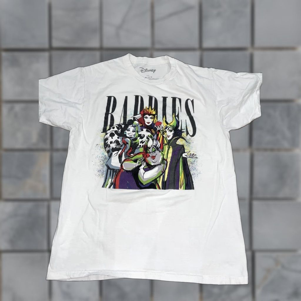Disney Disney Villains T-Shirt Women M White Size M / US 6-8 / IT 42-44 - 1 Thumbnail