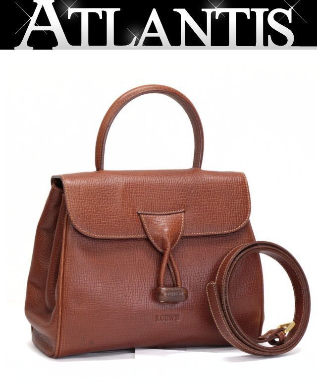 Loewe LOEWE Vintage 2-Way Leather Bag Brown Size ONE SIZE - 1 Thumbnail
