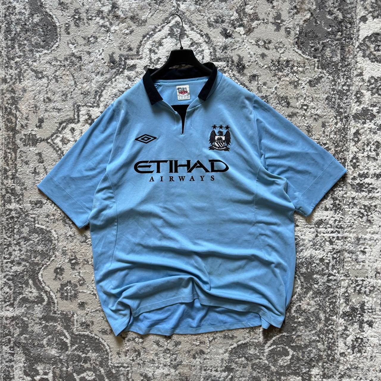 Umbro Umbro Manchester City 2012-2013 Home Soccer Blokecore Jersey Size US XL / EU 56 / 4 - 1 Thumbnail