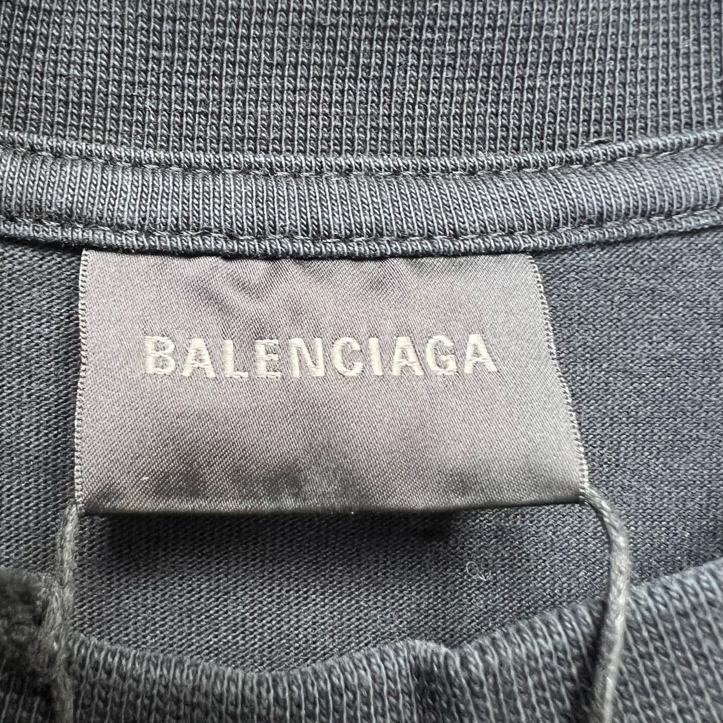 Balenciaga black balenciaga logo short sleeve t-shirt Size US S / EU 44-46 / 1 - 3 Thumbnail