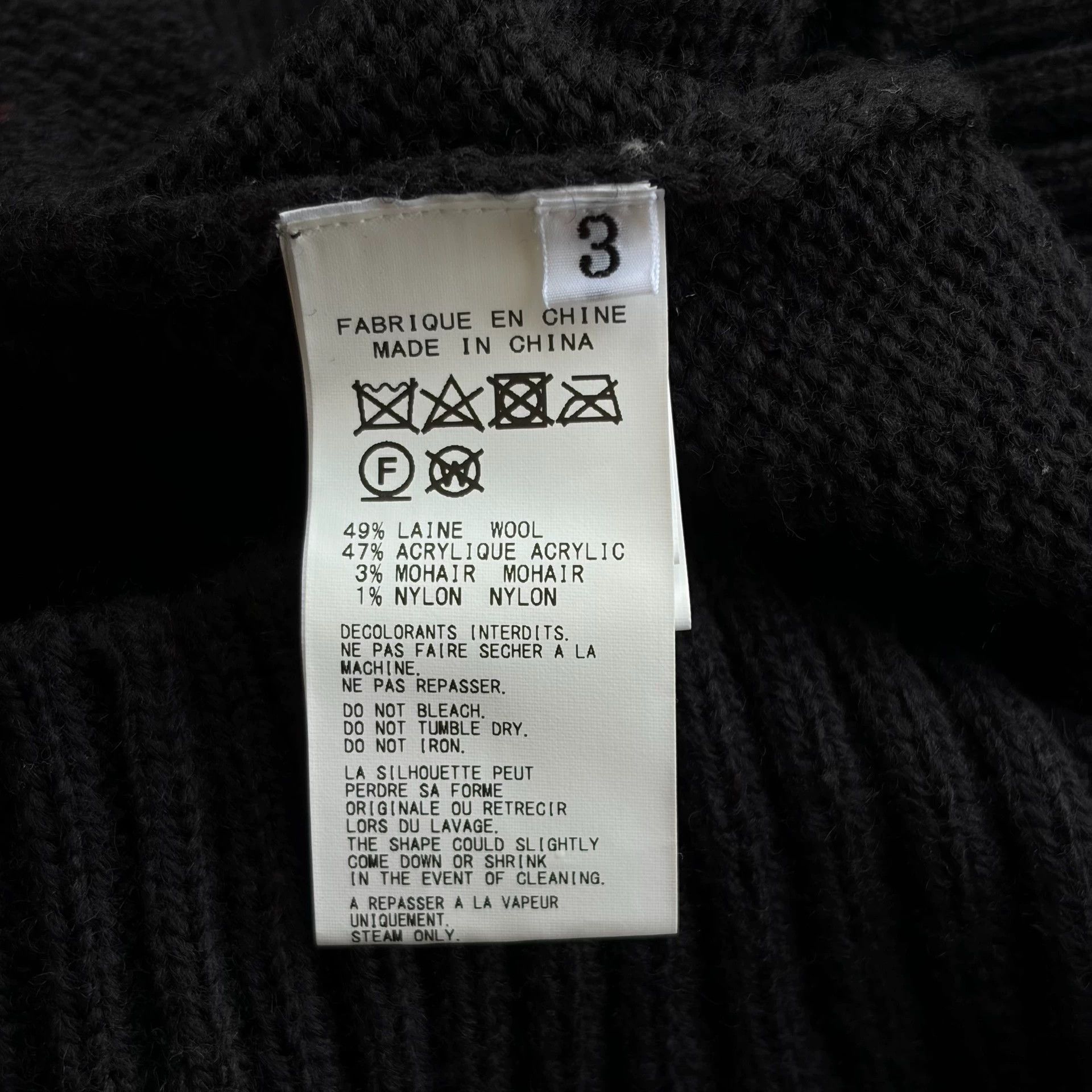 Yohji Yamamoto Yohji Yamamoto 22AW Cherry Skull T-neck Sweater Size US L / EU 52-54 / 3 - 7 Thumbnail