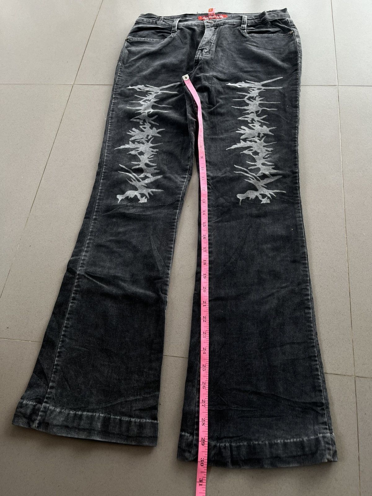 14th Addiction JAPANESE BANTUO CORDUROY FLARE BOOT CUT PANTS PUNK VKEI Size US 29 - 15 Thumbnail