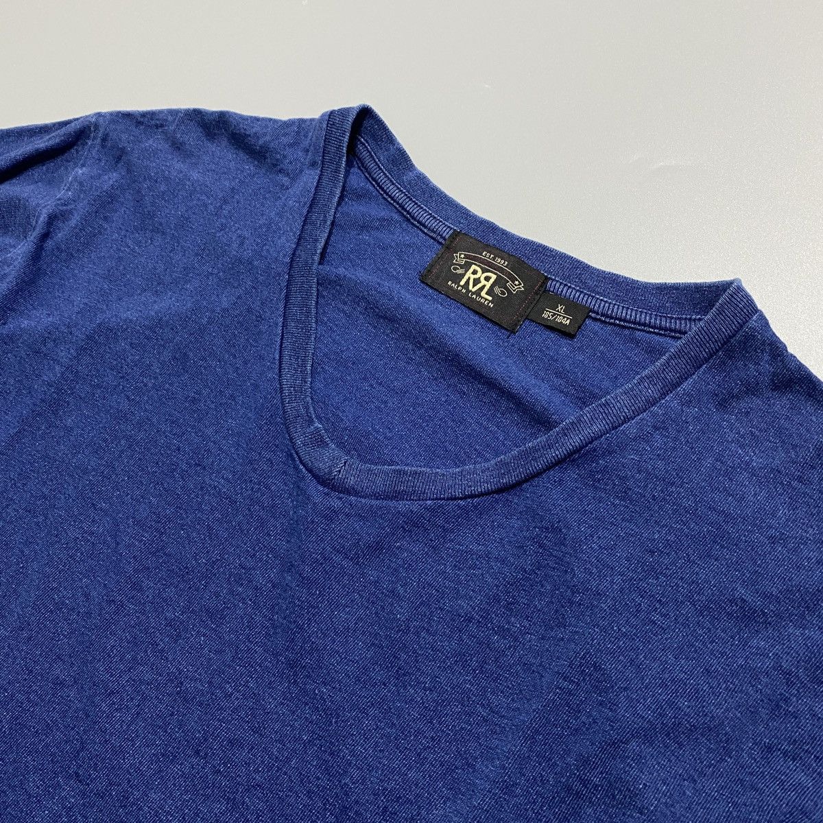 RRL Ralph Lauren RRL Vneck Shirt Size US XL / EU 56 / 4 - 2 Thumbnail