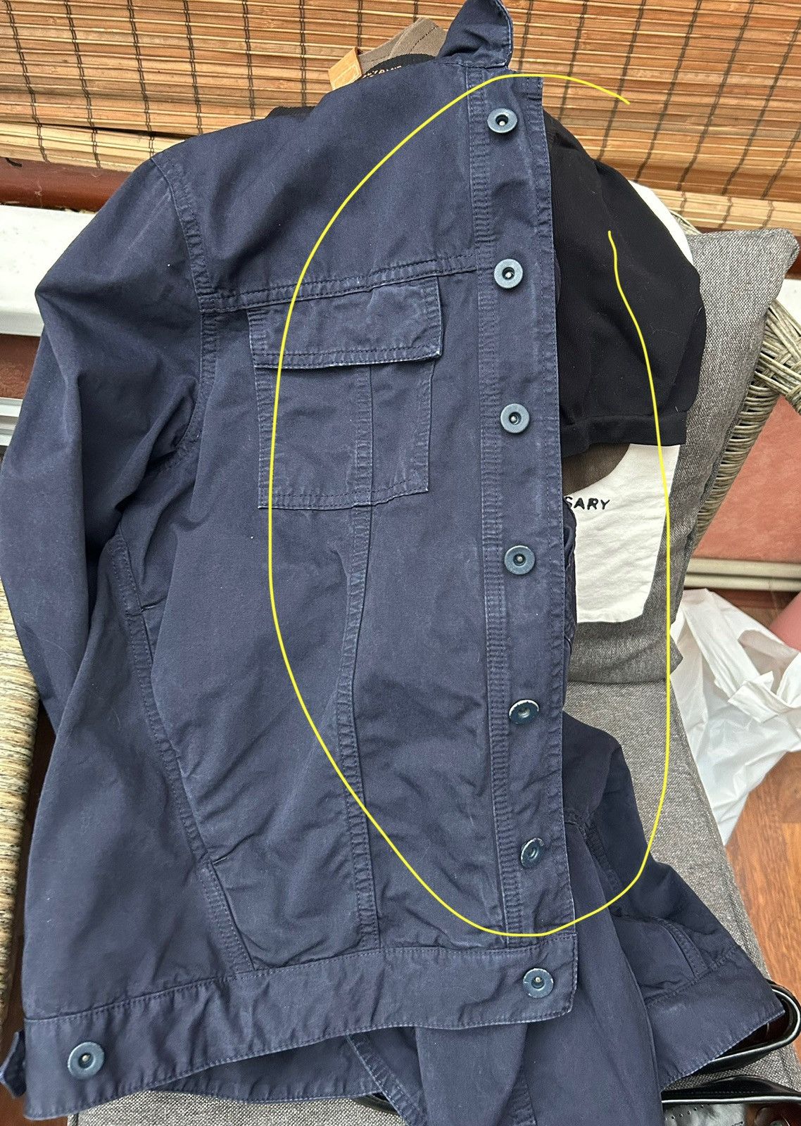 Balenciaga Balenciaga Paris Navy Cotton Field Jacket Ghesquière Era Size US L / EU 52-54 / 3 - 16 Thumbnail
