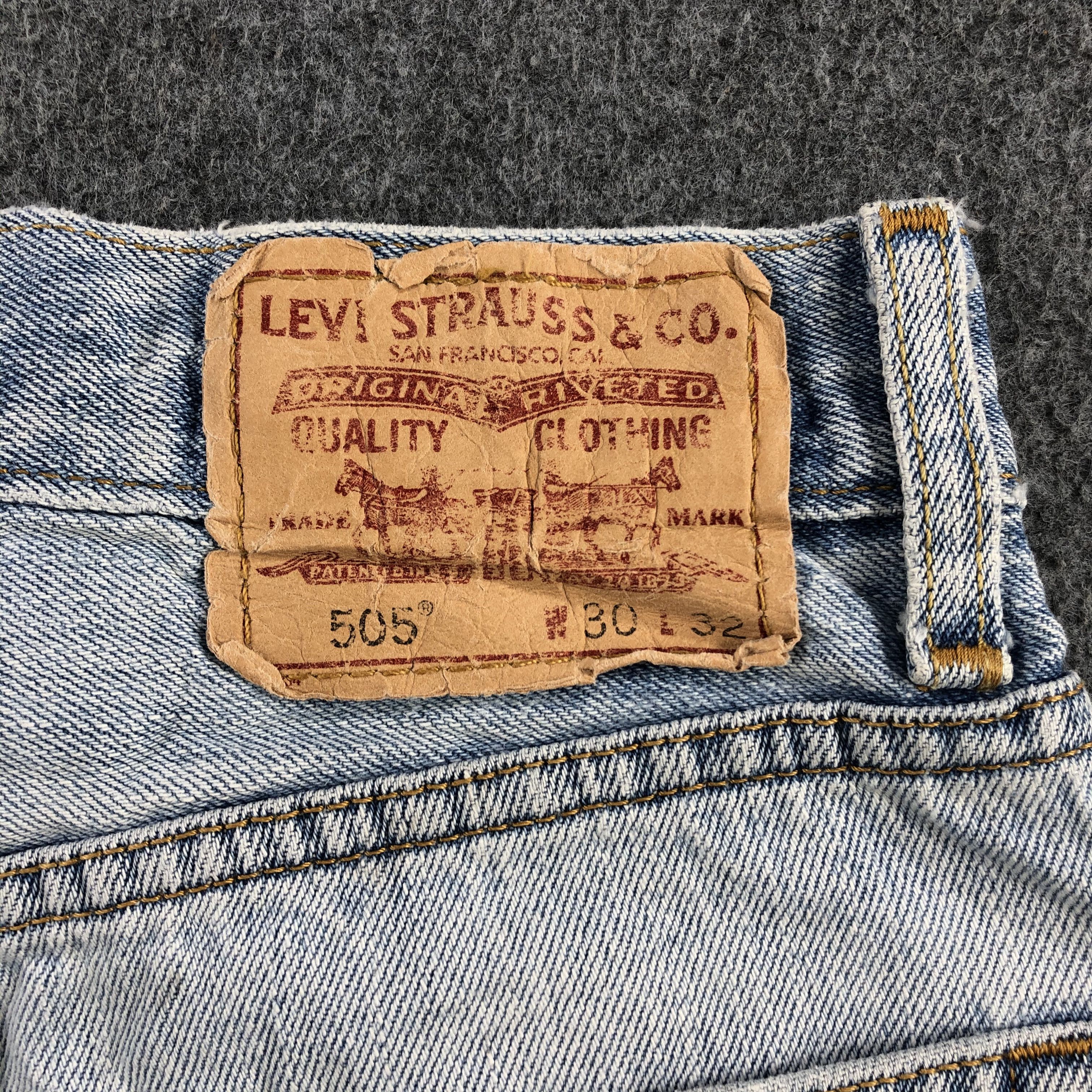Levi's Vintage Light Wash Levis 505 Jeans-J2238 Size US 29 - 5 Thumbnail