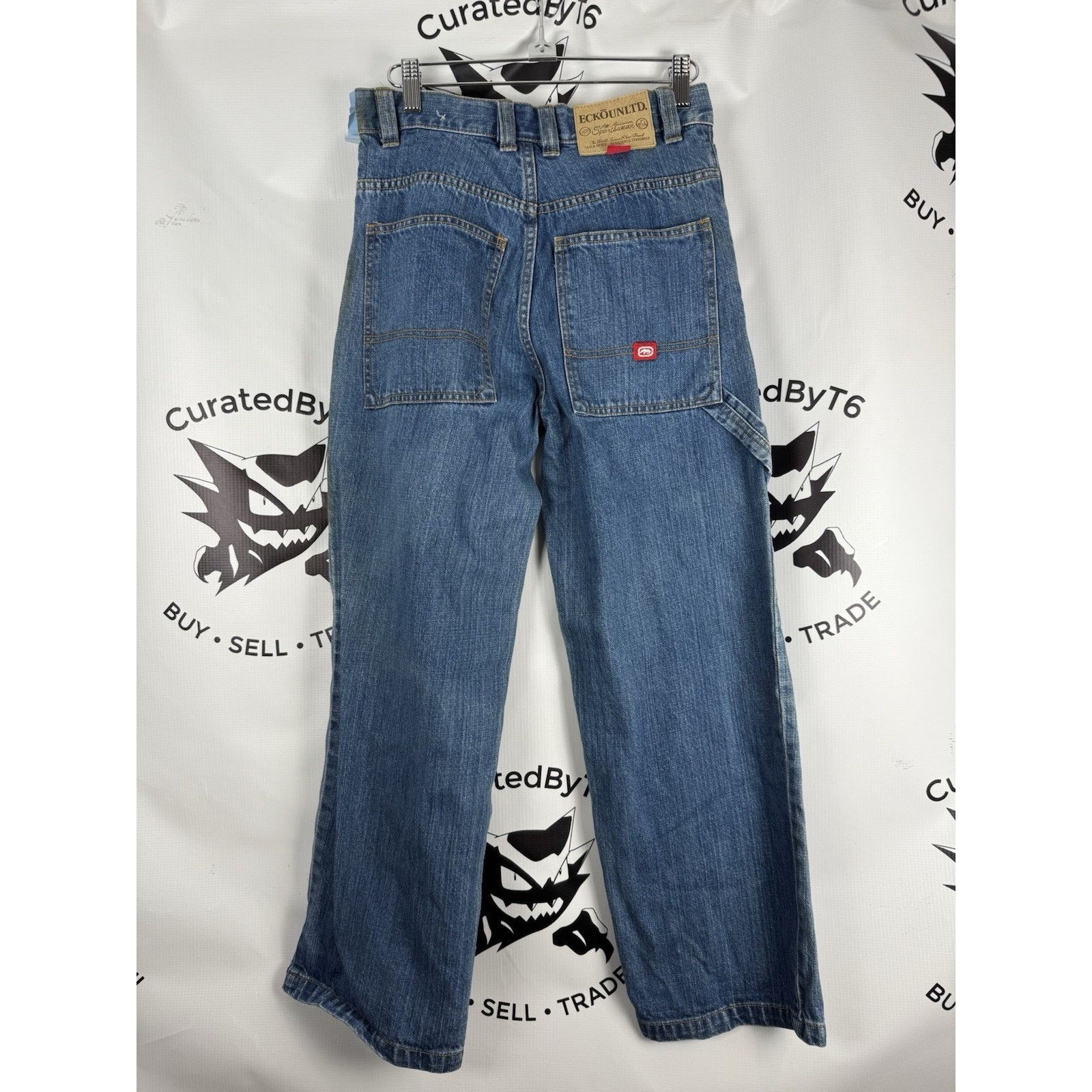 Ecko Unltd. Ecko Unltd Denim Foundry Jeans Size 12 Samples Patch Size 26" / US 2 / IT 38 - 2 Thumbnail