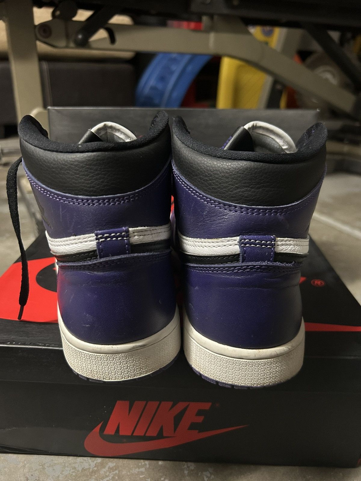 Jordan Brand × Nike Jordan 1 High Retro Court Purple Size US 9 / EU 42 - 6 Thumbnail