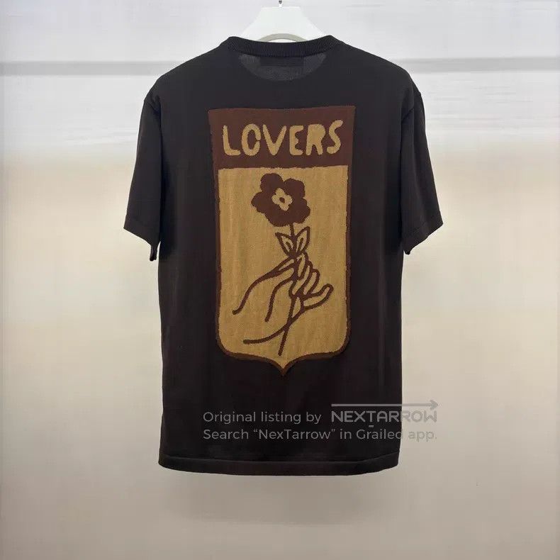 Louis Vuitton Louis Vuitton Fei Dong knitted brown box logo short sleeve Size US M / EU 48-50 / 2 - 2 Thumbnail
