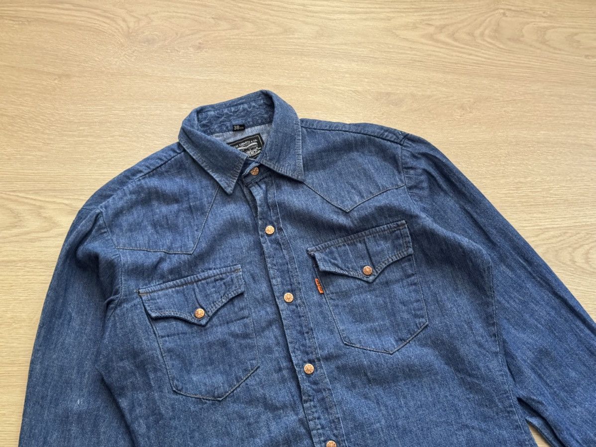 Levi's Vintage 80’s Levi’s Women’s Western Cowboy Jeans Shirt Size L / US 10 / IT 46 - 2 Thumbnail