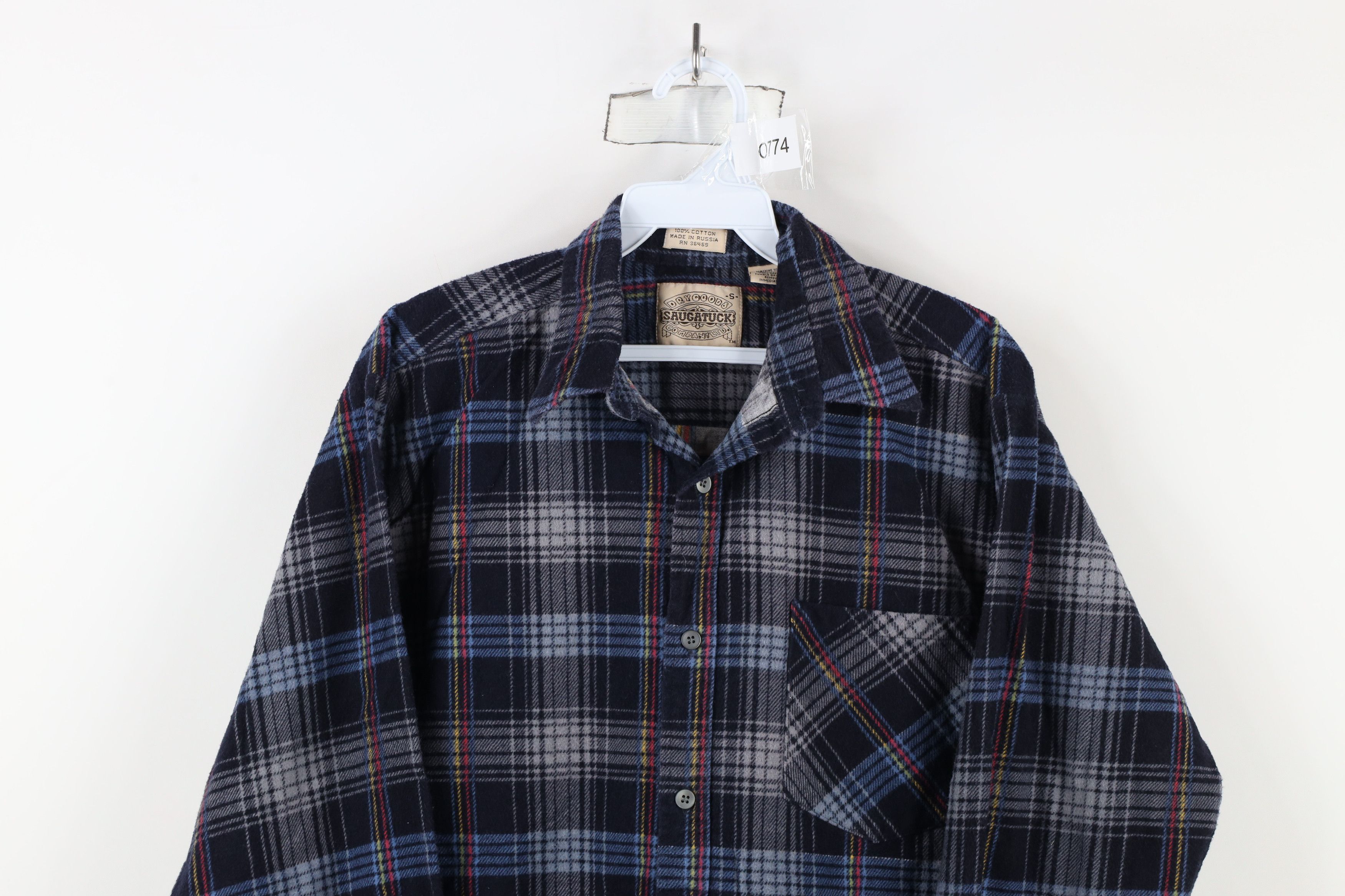 Vintage Vintage 90s Streetwear Rainbow Plaid Flannel Button Shirt Size US S / EU 44-46 / 1 - 2 Thumbnail