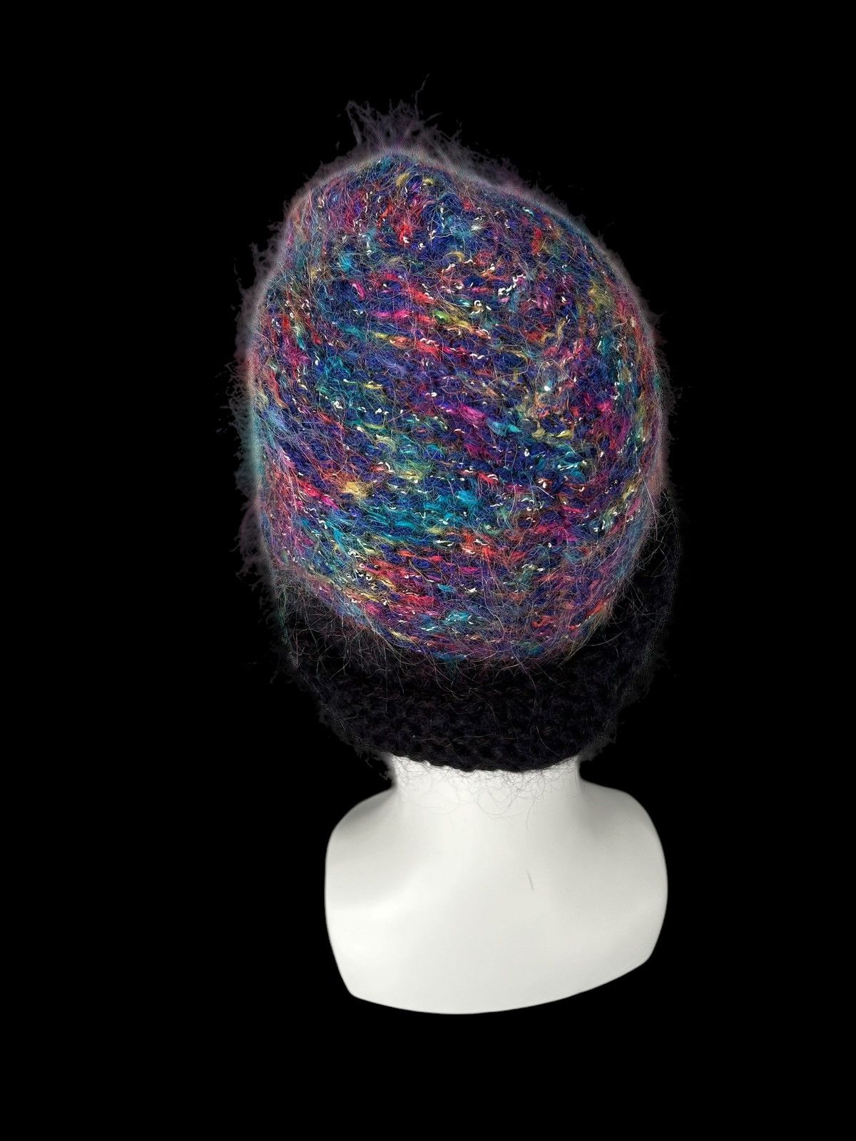 Japanese Brand × Kapital × Vintage Japanese Style Crochet Knitt Hairy Beanie Hats 🎌☠️☠️ Size ONE SIZE - 3 Thumbnail