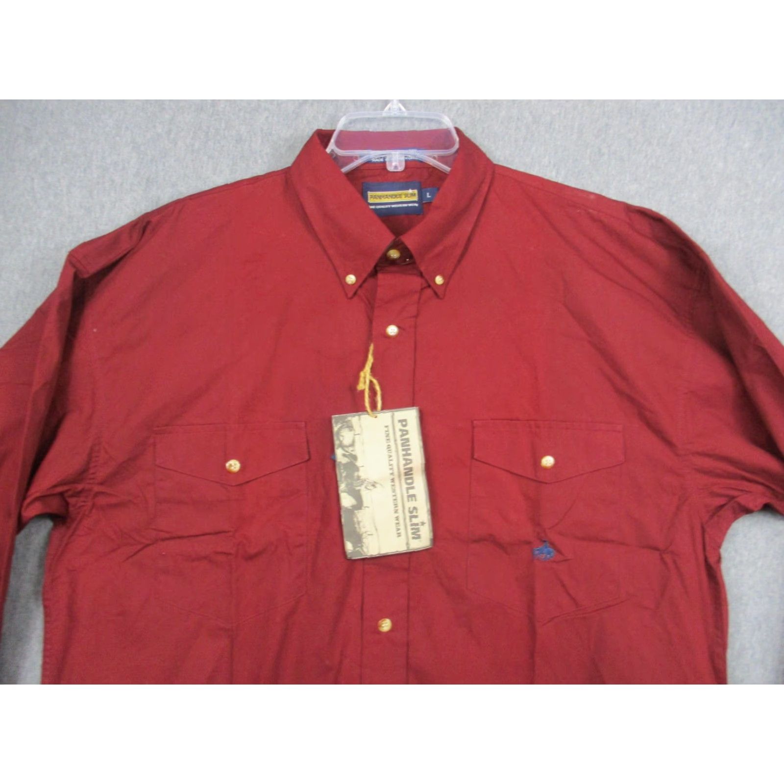 Vintage Panhandle Slim Shirt Mens Large Red Western Pearl Snap Embroidered Cowboy Ranch Size US L / EU 52-54 / 3 - 7 Thumbnail